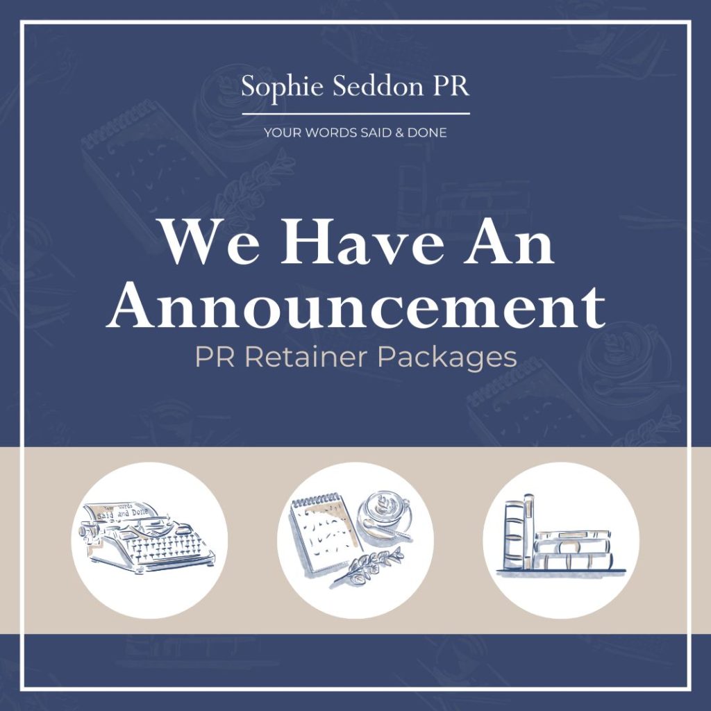 Sophie Seddon PR announces personalised PR retainer packages for 2025.
