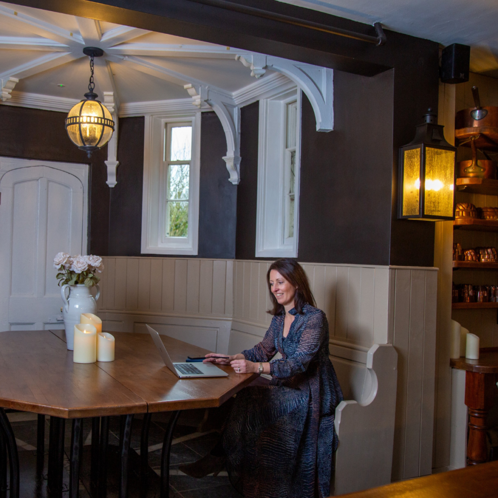 Sophie Seddon, of Sophie Seddon PR, delivering a cyber security and data protection webinar for We Are UMi, on behalf of the Digital Knowledge Exchange.